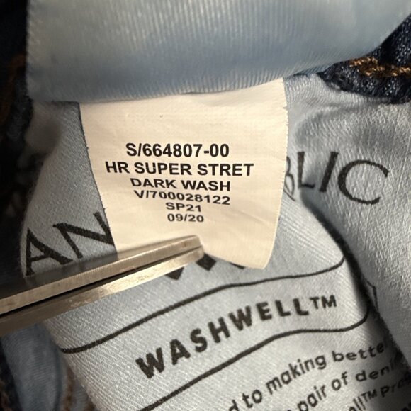 Banana Republic Super Stretch Legging Fit Jean Blue Women's Size 30/10 - Picture 6 of 9